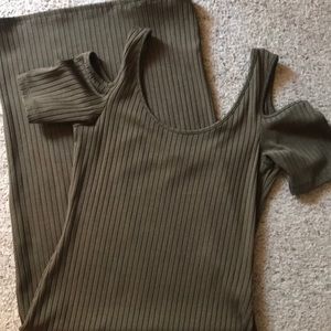TOPSHOP ribbed dress
